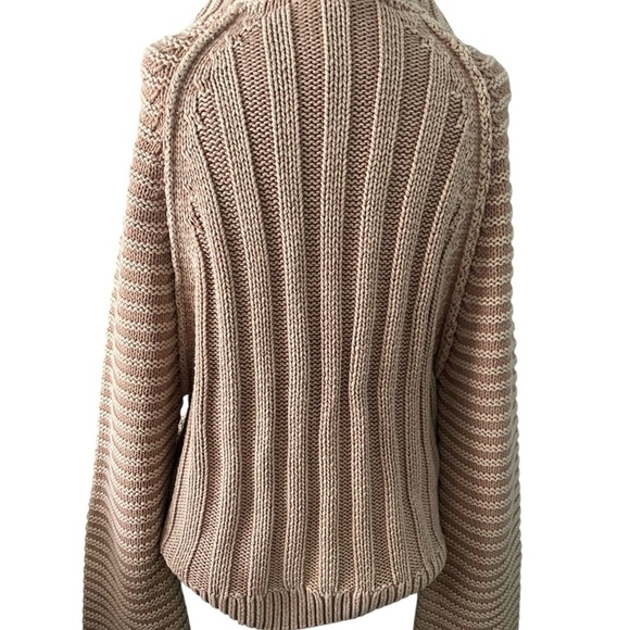 Free People Sweetheart Mock Neck Drop Dolman Sleeve Chunky knit sweater - Picture 5 of 14